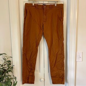 J.Crew stretch rust chino pants
